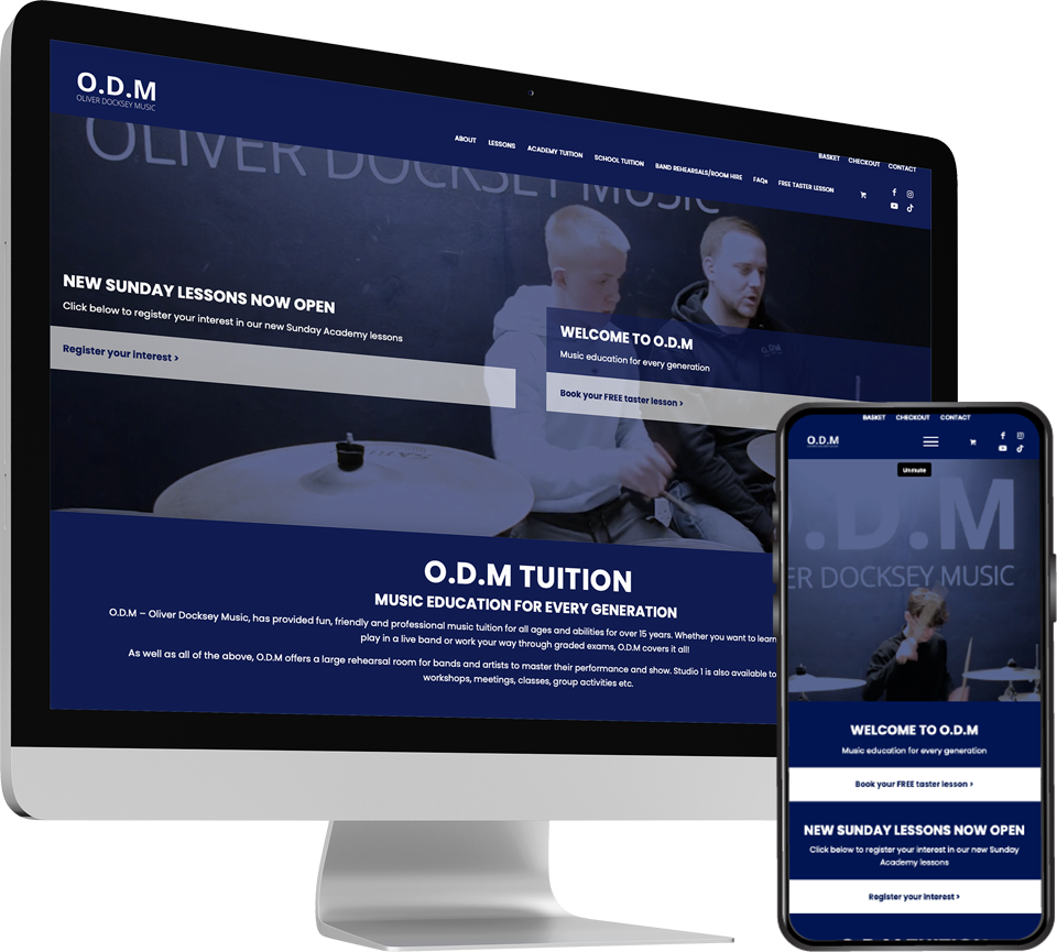 Case Studies > Oliver Docksey Music > Desktop > Image 1